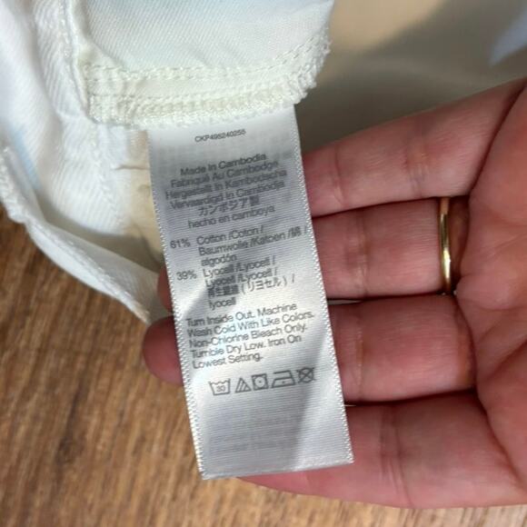 NWT Madewell Petite Superwide-Leg Jeans: Airy Denim Edition In Tile White 27P - Picture 7 of 10